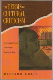 The terms of cultural criticism : the Frankfurt School, existentialism, poststructuralism.