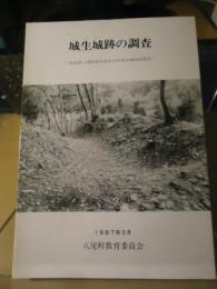 城生城跡の調査 : 富山県八尾町城生所在の中世山城調査報告