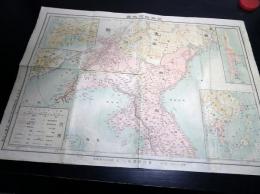 明治38年（1905）中国朝鮮樺太古地図「戦勝紀念地図」1点