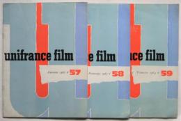 unifrance film No.57/58/59　3冊