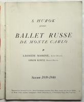 BALLET RUSSE DE MONTE CARLO Season 1939-1940