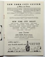 THE NEW YORK CITY BALLET　New York City Center of MUSIC and DRAMA　プログラム共