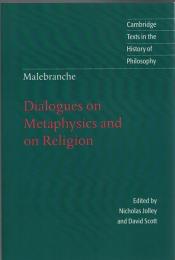 Malebranche : Dialogues Metaphysics 