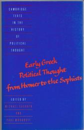 Early Greek Political Thought (Cambridge Texts in the History of Political Thought)