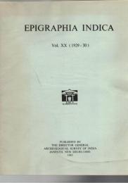 Epigraphia Indica and Record of the archaeological survey of India  Vol. XX (1929-30)