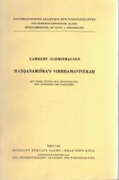 Mandanamisra's Vibhramavivekah Mit einer Studie zur Entwicklung der indischen Irrtumslehre
