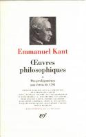 Emmanuel Kant Œuvres philosophiques1・2・3