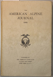 THE AMERICAN ALPINE JOURNAL  第１２巻第１号  THE LIFE OF A TETON GUIDE／JAPANESE EXPLORATION IN NEPAL／他