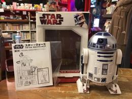 タイトー　R2-D2　クロックフィギュア　外箱（経年イタミ多）、説明書（ペラ2枚）付き　・電池（LR44）無し