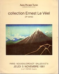 オークションカタログ　エルンスト・ル・ヴェールコレクション第3回オークション　collection Ernest Le Veel (3e Vente)