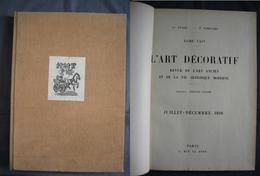 「L'ART DECORATIF」　12e ANNEE 2e SEMESTRE  JUILLET-DECEMBRE 1910   川上澄生「黒船館」蔵書票貼付