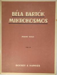 Bela Bartok Mikrokosmos piano solo vol.4(楽譜）
