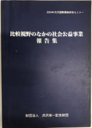 比較視野のなかの社会公益事業報告集 : 2004年渋沢国際儒教研究セミナー