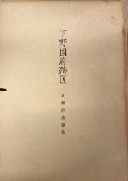 下野国府跡IV　瓦類調査報告　本文・図版