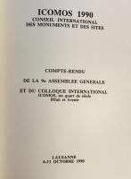 ICOMOS 1990 : 9th general assenbly and international symposium summary report