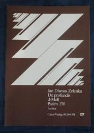 洋書　楽譜/ヤン・ディスマス・ゼレンカ/Jan Dismas Zelenka/ De Profundis d-Moll/40P