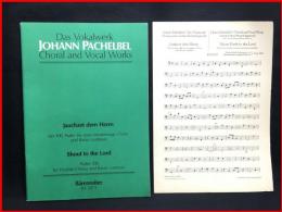 【楽譜】【JOHANN PACHELBEL　Shout to the Lord ヨハン・パッヘルベル 】Bärenreiter　　1954年 本文独語/英語　歌詞ドイツ語