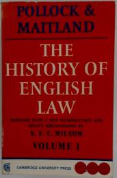 THE HISTORY OF ENGLISH LAW  VOLUM 1