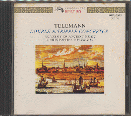 CD「TELEMANN / DOUBLE&TRIPPLECONCERTOS」