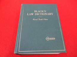 BLACK'S LAW DICTIONARY　4th Edition