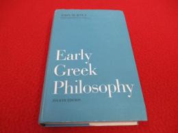Early Greek Philosophy  Fourth Edition 【洋書】
