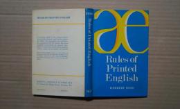 Rules of Printed English