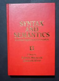 Syntax and Semantics 13-Current Approaches to Syntax