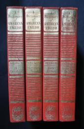 A Dictionary of American English on Historical Principles　 All４Volumes