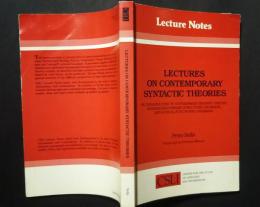 Lectures on Contemporary syntactic Theories-An Introduction to Government-Binding Theory,Generalized Phrase Structure Grammar,and Lexical-Functional Grammar