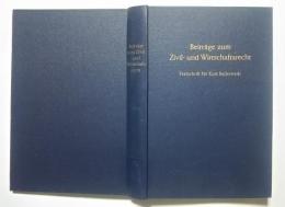 Beiträge zum Zivil- und Wirtschaftsrecht-Festschrift für Kurt Ballerstedt zum 70.Geburtstag am 24.Deyembzer 1975
