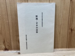 野池・芋平の民俗【飯田市誌民俗編重点調査報告書1】