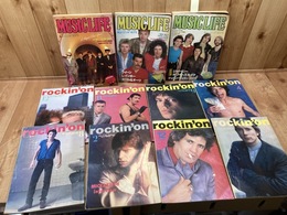 ロッキング・オンとミュージックライフ 計11冊【1982～1984年バラ】