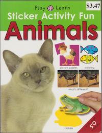 (原書）Play Learn Sticker Activity Fun Animals(遊び・学ぶ　ステッカーで遊ぶ楽しい動物）