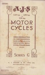 （英文）A・J・S MOTOR CYCLES　SERIES G（バイクカタログ）