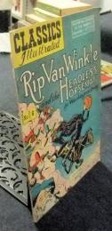 世界名作絵物語　訳注版 No.6　「リップ・ヴァン・ウィンクル」と「首なし騎士」　CLASSICS Illustrated　RIP VAN WINKLE and the HEADLESS HORSEMAN