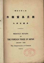 外国貿易月表