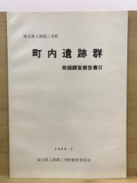 町内遺跡群発掘調査報告書