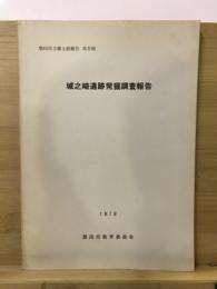 城之崎遺跡発掘調査報告