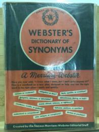 Webster's new dictionary of synonyms : a dictionary of discriminated synonyms with antonyms and analogous and contrasted words