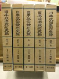 日本政治裁判史録