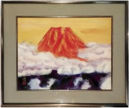 渡辺幸雄　日本画「寿富士」