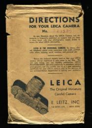 DIRECTIONS FOR YOUR LEICA CAMERA