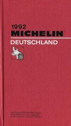 Michelin Red Guide: deutschland 1992(Michelin Red Hotel & Restaurant Guides)