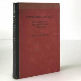 Ferdinand Lassalle : eine Würdigung des Lehrers und Kämpfers