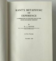 Kant's metaphysic of experience : a commentary on the first half of the Kritik der reinen Vernunft