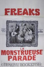 Freaks (La Monstrueuse Parade) ヴィンテージ映画ポスター トッド・ブラウニング「フリークス」1960年代フランス公開版