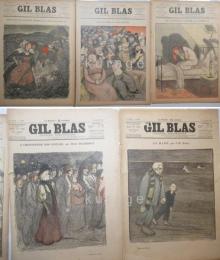 ジル・ブラス(Gil Blas ILLUSTRE HEBDOMADAIRE）５冊一括　フランスの週刊誌