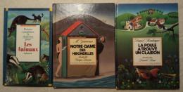 仏文　絵本3冊一括　NOTRE-DAME DES HIRONDELLES/ LA POULE A TROUVE UN CLAIRON/ Les Animaux(図書館印あり)
