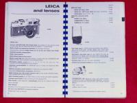 General　Catalogue　of　Photographic　Equipment  ライカ・カメラ総合カタログ　1971年