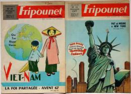 フランスの漫画雑誌　Fripounet（フリプネ）　1968年　№12号・48号　2冊　ベトナム・ニューヨーク
